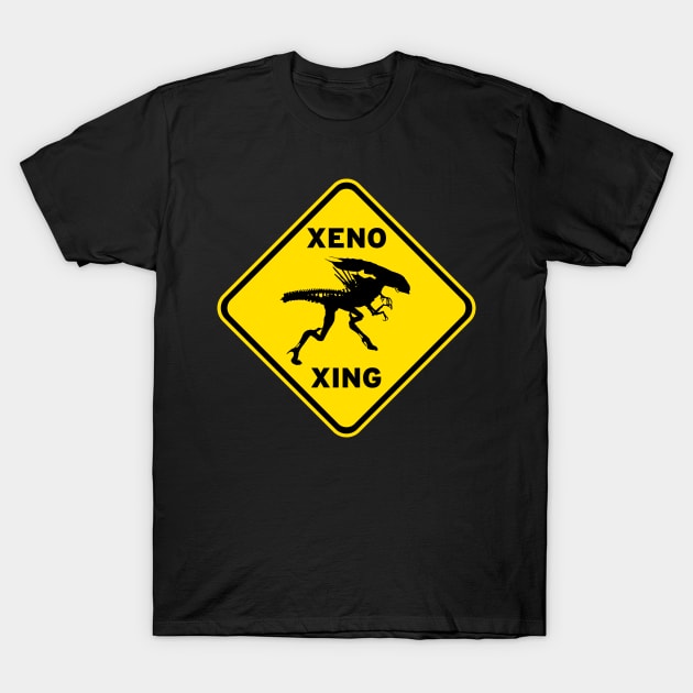 Xeno Xing T-Shirt by MindsparkCreative